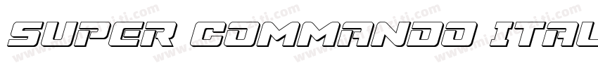 Super Commando Itali字体转换